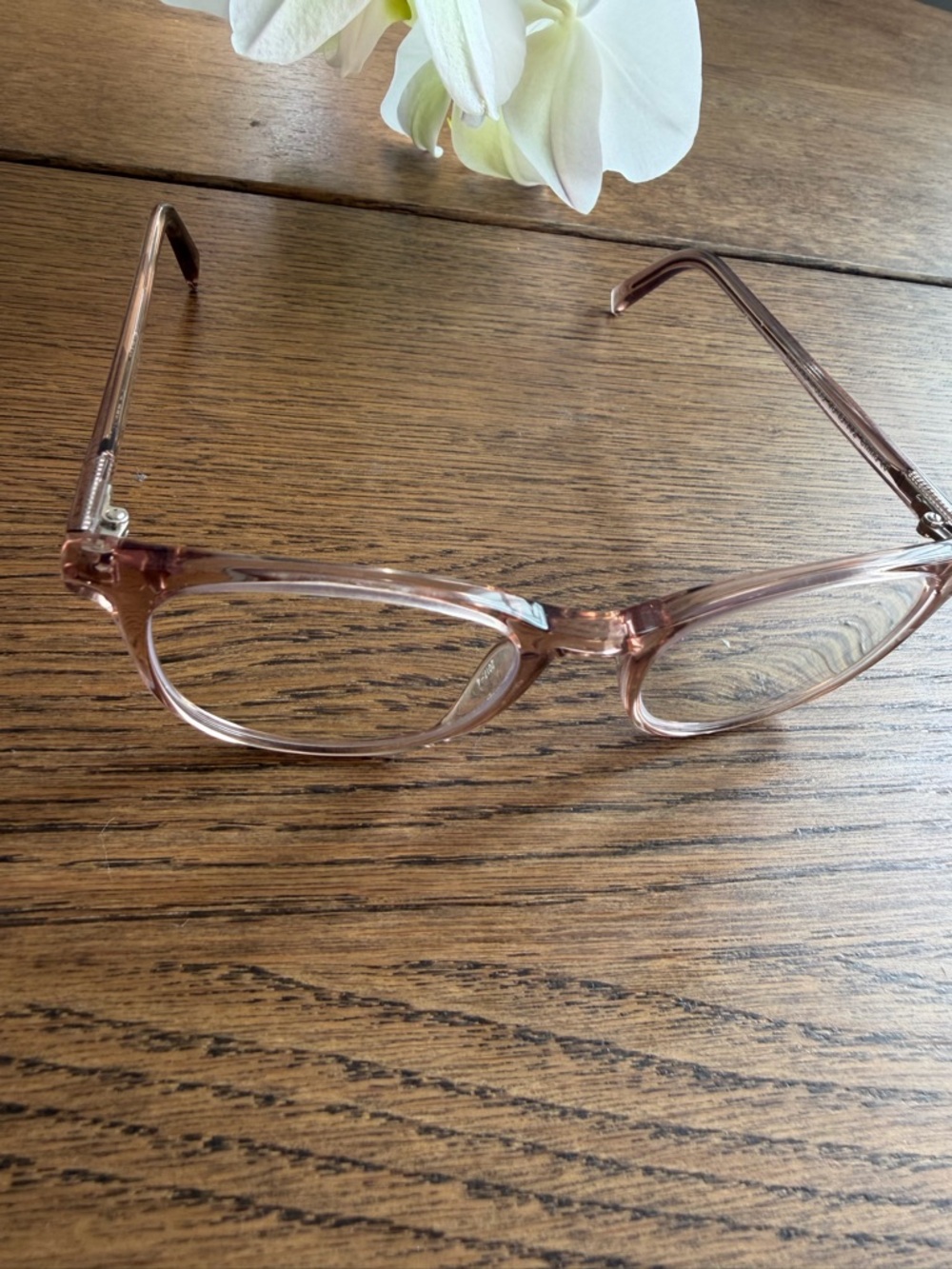 Warby Parker Translucent Blush Round Frames - Picture 5 of 9